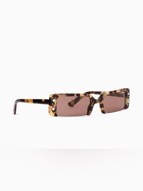 Vogue Eyewear Tortoiseshell Rectangular Sunglasses